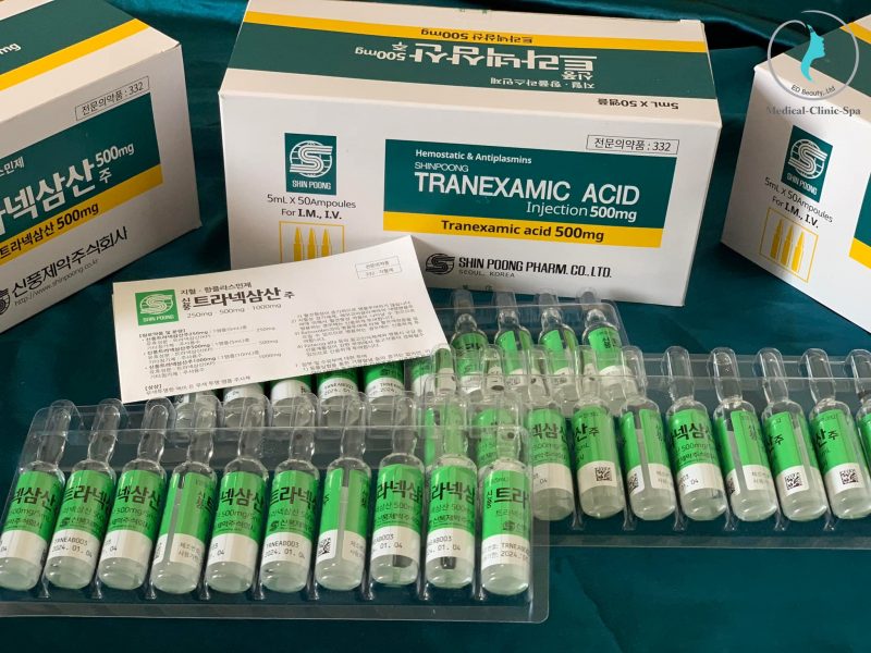 Tiêm trị nám với tinh chất Tranexamic Acid 500mg đến từ Hàn Quốc