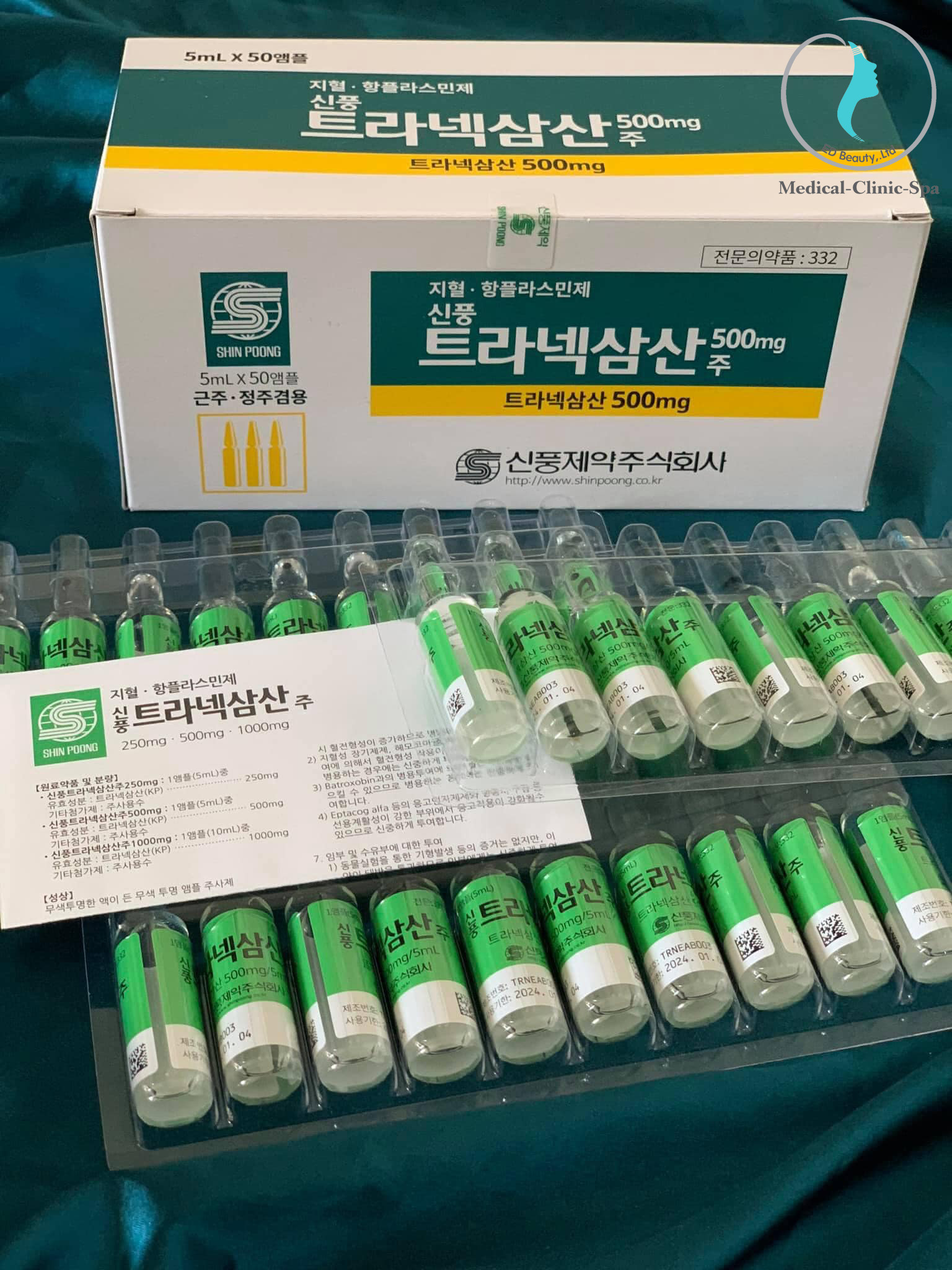 Tinh chất trị nám với tinh chất Tranexamic Acid 500mg Hàn Quốc