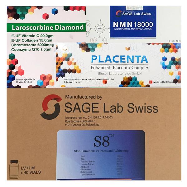 Bộ truyền trắng S8 chuyên nghiệp - Thụy Sĩ bao gồm 4 sản phẩm