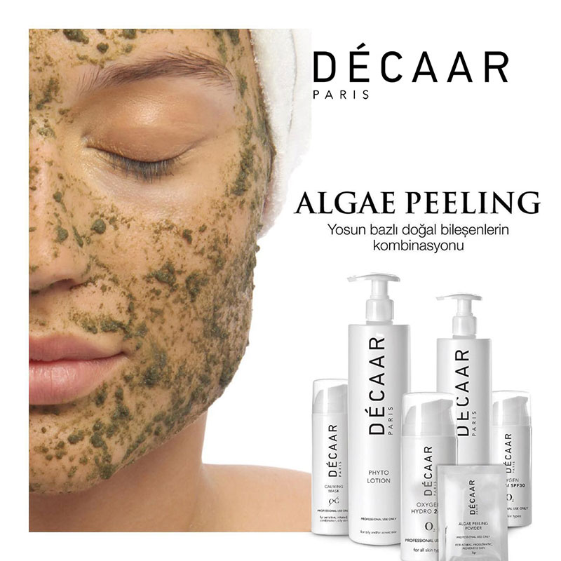 Chăm sóc bảo vệ da sau Peel da Decaar Algae Peeling Regimen