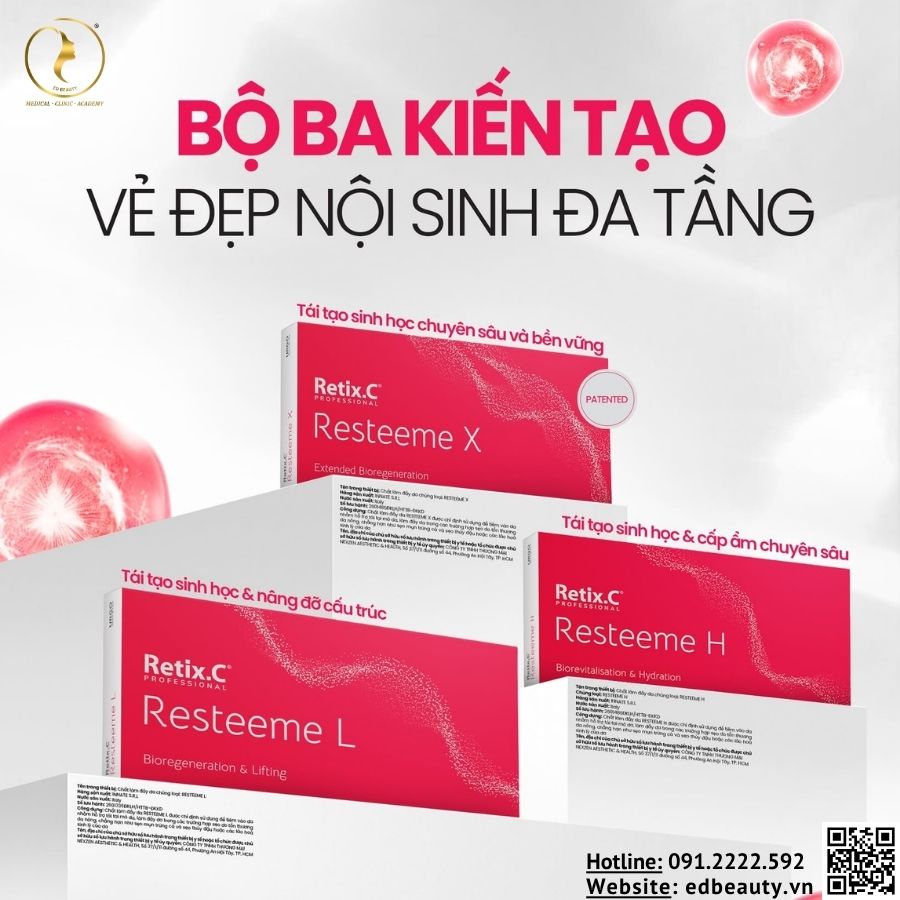 3 sản phẩm Resteeme - 3 định hướng chăm sóc chuyên sâu